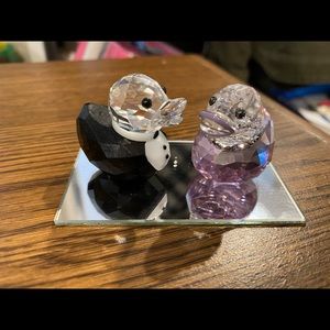 Swarovski Crystal Bride & Groom Ducks